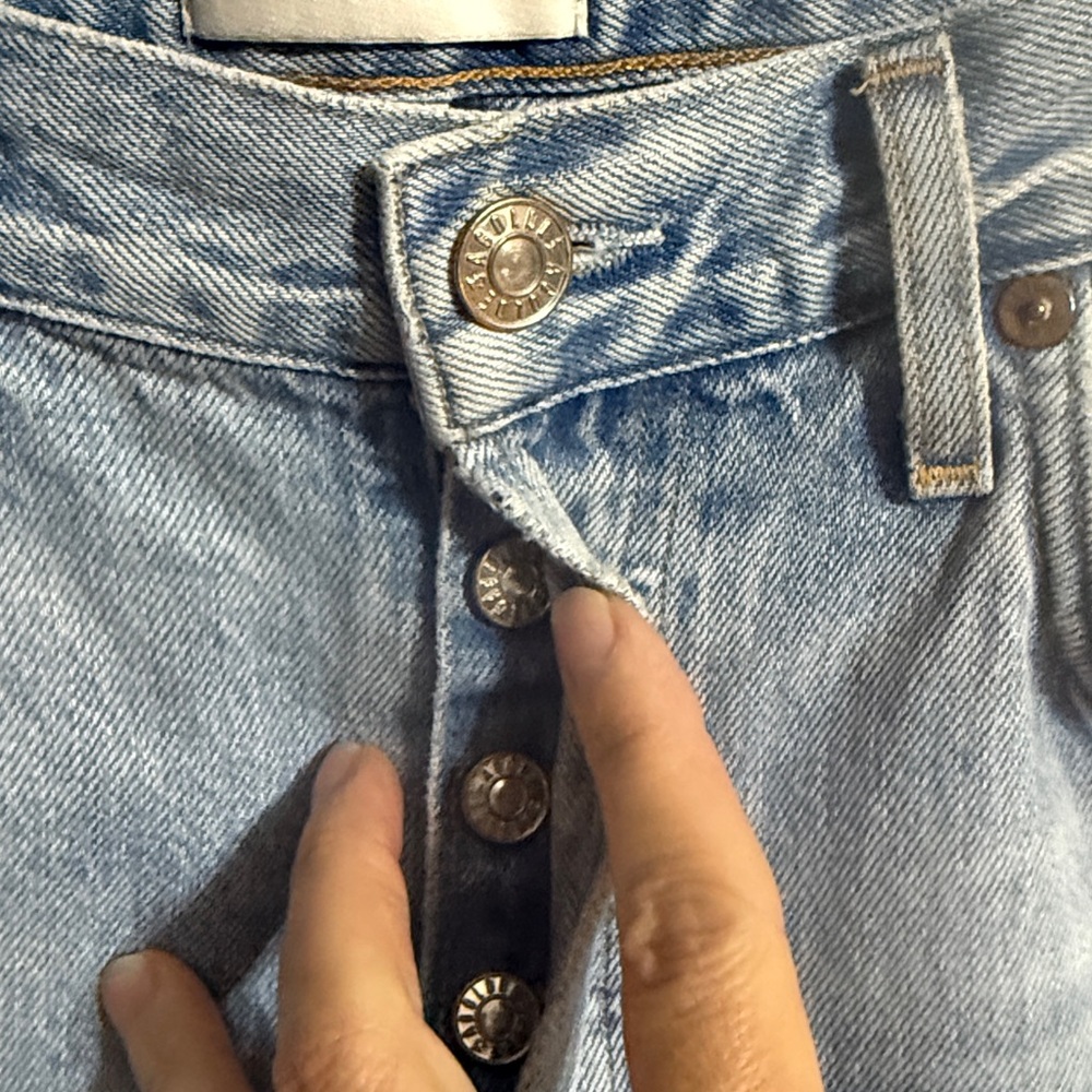 AGOLDE Jamie High Rise Classic Button Fly Jeans Size: 28 Inseam: 27” - Picture 4 of 9